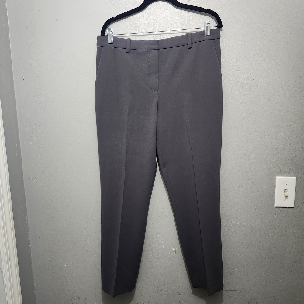 Theory Charcoal Gray Tailored Trousers Size 8